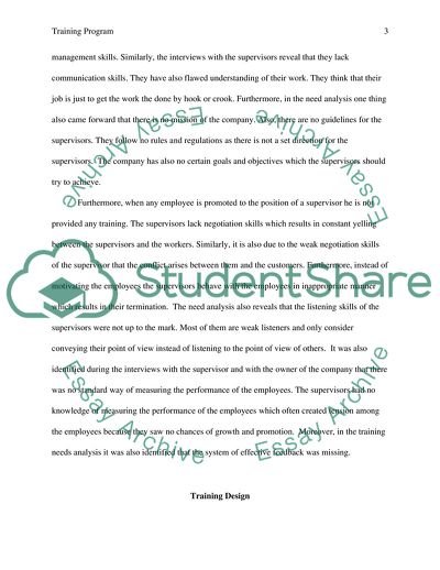 Training Program of Fabrics Inc