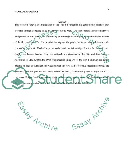 1918 Flu Pandemic Brings Higher Fatalities than World War 1