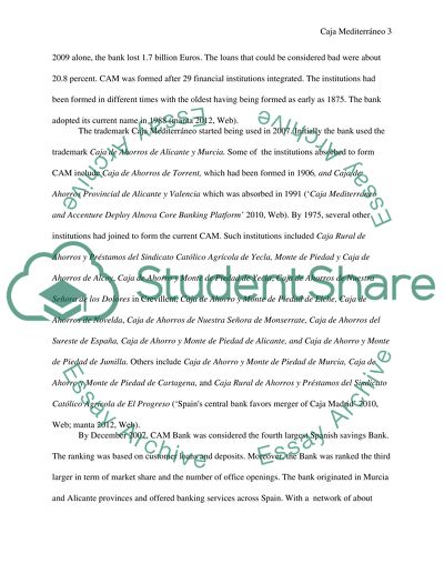 Caja Mediterrneo Bank Insolvency