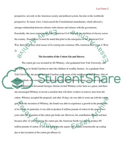 Causes of the Civil War