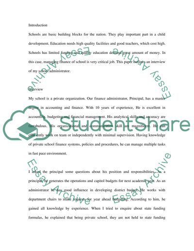 School Administrator Interview [iw6-d5]