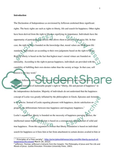 The Democratic Party, the Republican Party and the Declaration of Independence