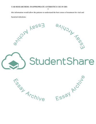 UAB researchers: Inappropriate antibotics use in ERs still a problem