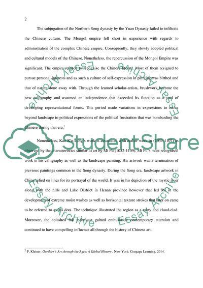 Landscape in the style of Mi Fu