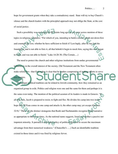 Intersection of Politics and Religion