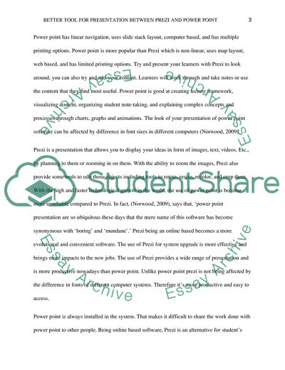 Prezi versus PowerPoint - What Tool for Presentation Is Better