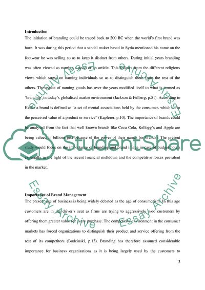 Importance of Brand Management in Global Recession and Budget Hotels