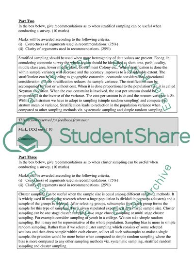 survey coursework meaning