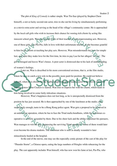 King of Comedy as an Example of Modern Parody