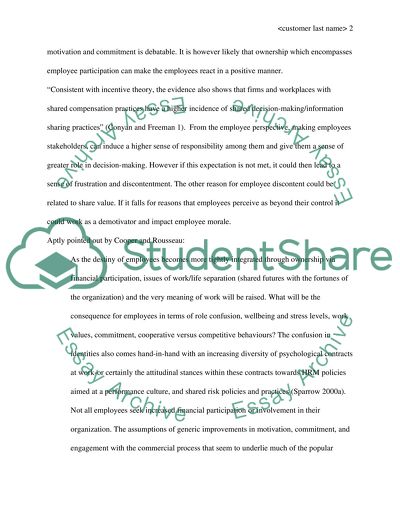 Behavioural Influence of Executive Pay Plan