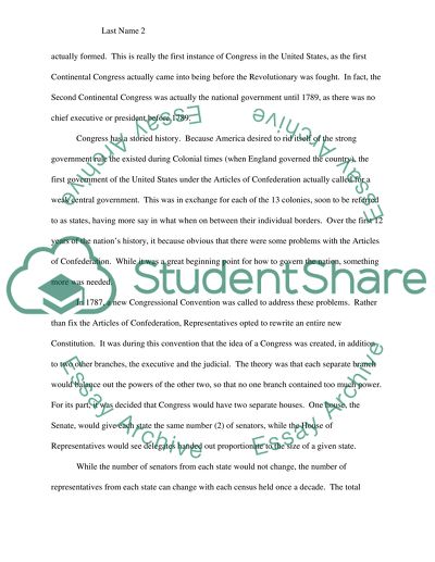 A Brief History and Present Day of American Congress