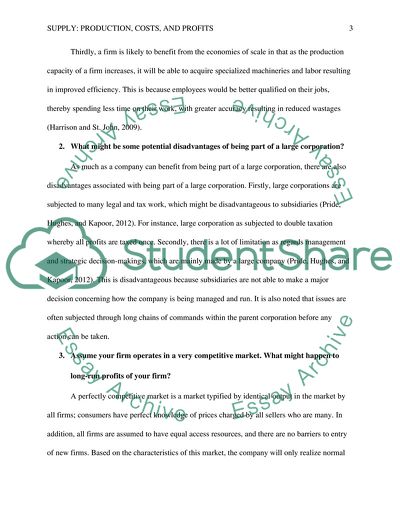 Supply: Production, Costs, and Profits