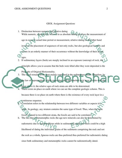 Numeric and Relative Dating