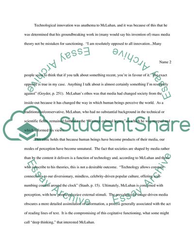 An End in Itself: McLuhan, Media, and the Innovation Aesthetic