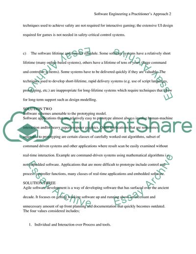 The Use of Different Development Techniques