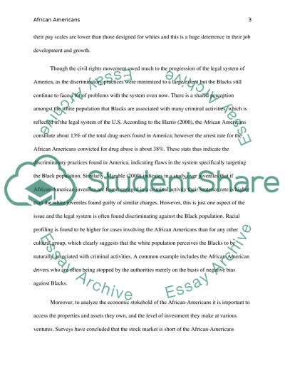 African Americans:challenges today