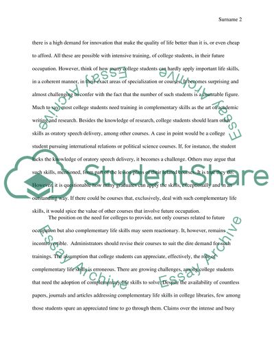 Should All College Courses Be Specifically Related to a Future Occupation