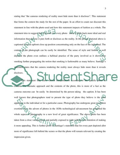 Visual Analysis and Sontags Statement