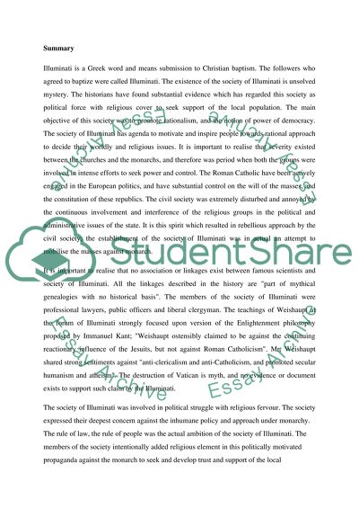 Greek Mythology and Society of Illuminati