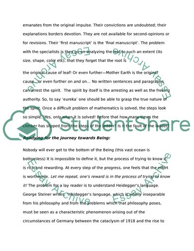 Being and Time by Martin Heidegger