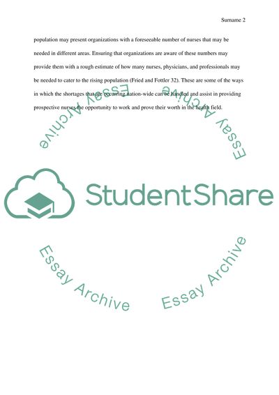 How Planning Could Help Avert Shortages