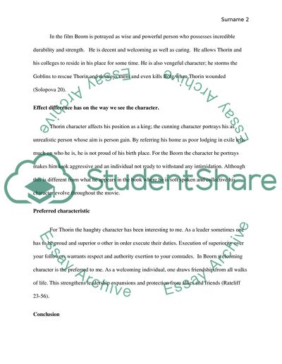 The hobbit thesis statements image