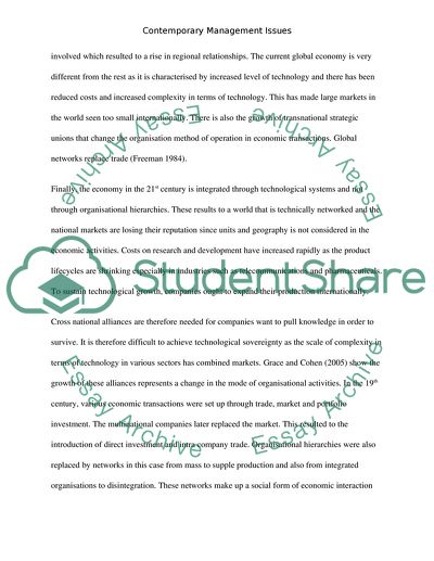 Contemporary Business Model