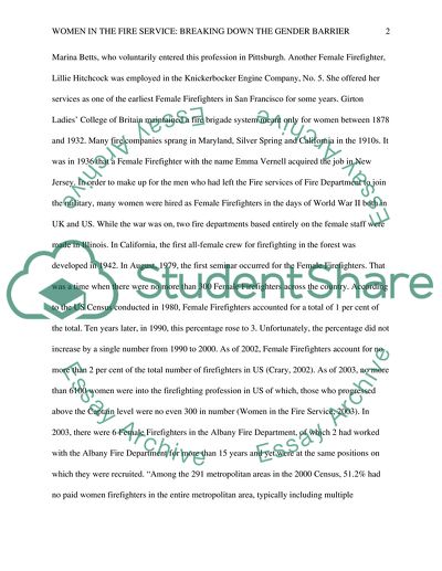 Women in the Fire Service: Breaking Down the Gender Barrier