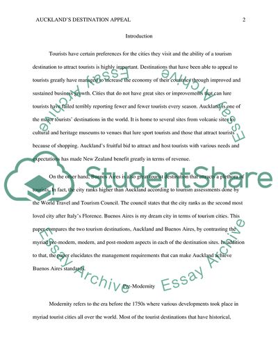 Increasing Aucklands Destination Appeal