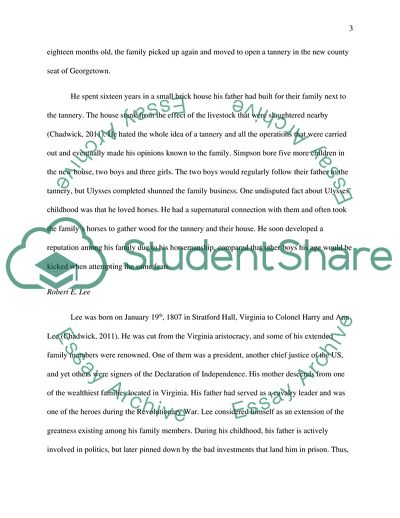 A Comparison of Ulysses Grant and Robert Lee
