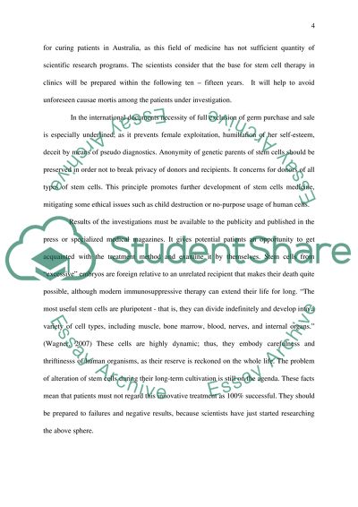 Stem Cell Research: Is Stem Cell Research a magical cure or murder