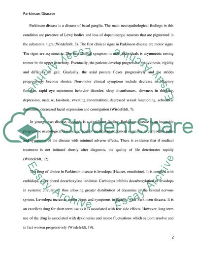 Causes and Treatment of Parkinsons Disease