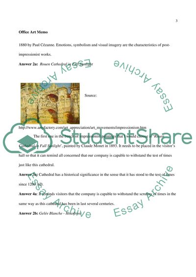 Paintings From Impressionist and Post-impressionist Periods