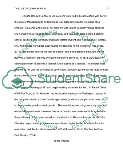 The Life of Clara Barton