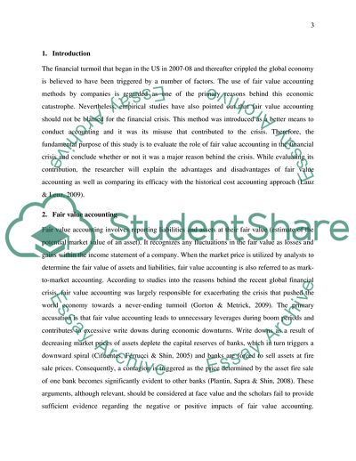 Advantages and Disadvantages of Fair Value Accounting