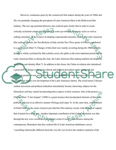 Latin American Cinematography and Discourses Offered by Chicano to the Audience