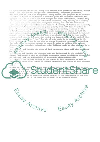 When to Say Good Bye to a Fund Manager