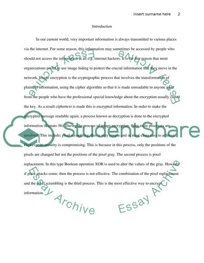 Techniques Available for Image Encryption