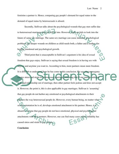 The Case against Same-Sex Marriage Crumbles
