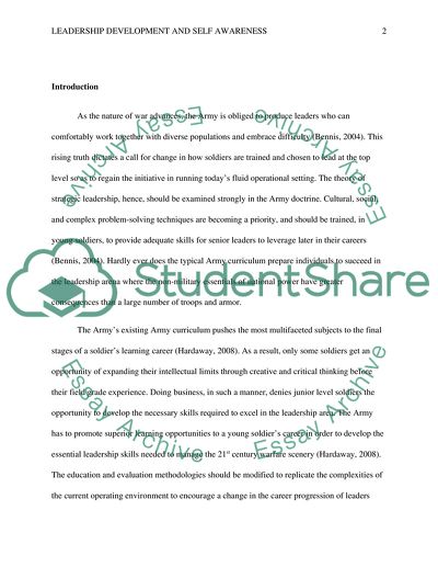 Leadership Development and Self Awareness