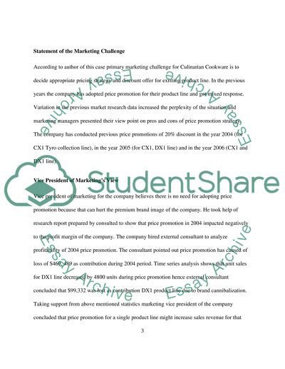 Marketing Challenge for Culinarian Cookware