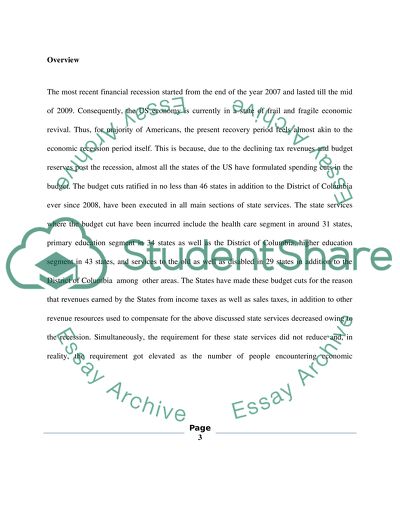 State Budget Nationally and in Massachusetts