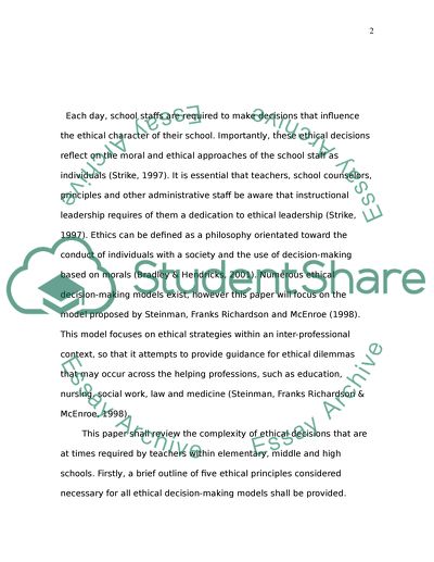 Practical Application of the Ethical Decision-Making Manual for Helping Professionals