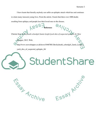Treatment of Epilepsy