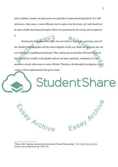 The Role of Soft Law in Contemporary International Law-Making