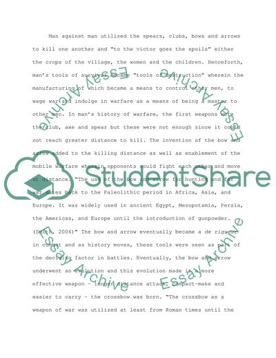 Effects of the Crossbow and the Machine Gun on Warfare, Society, and Politics