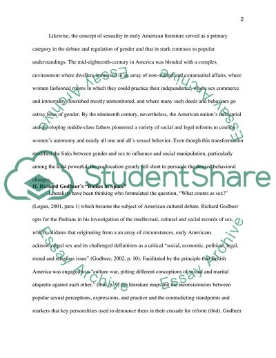 The Gender Dichotomy in Early American Literature