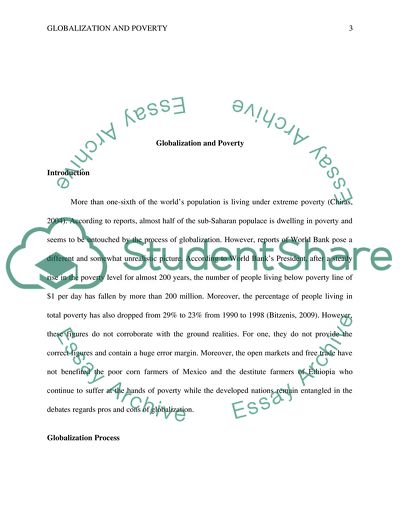 Globalization and Poverty: Winners and Losers