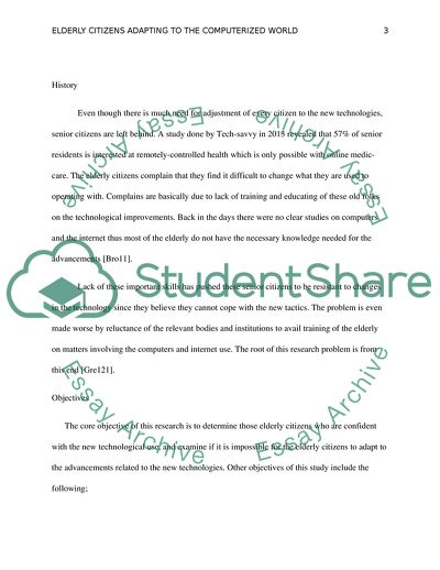 Elderly Citizens Adapting to the Computerized World