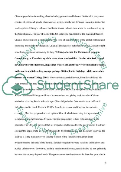 Role of Mao in the Chinese Revolution